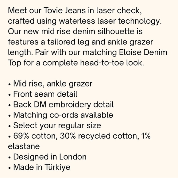 Free People x Damson Madder Tovie Jeans Size 14 NWT - Picture 5 of 16